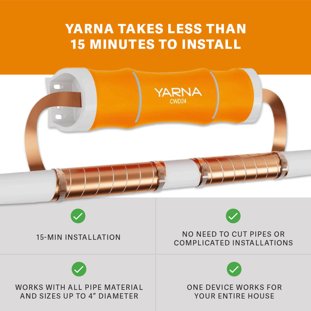 Yarna CWD24 Eliminate Hard Water And Save Over $1000 Per Year
